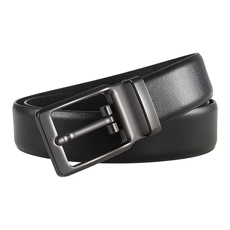 Yalu Preferred Cow Split Leather Belts Men's Width 3.5CM-1