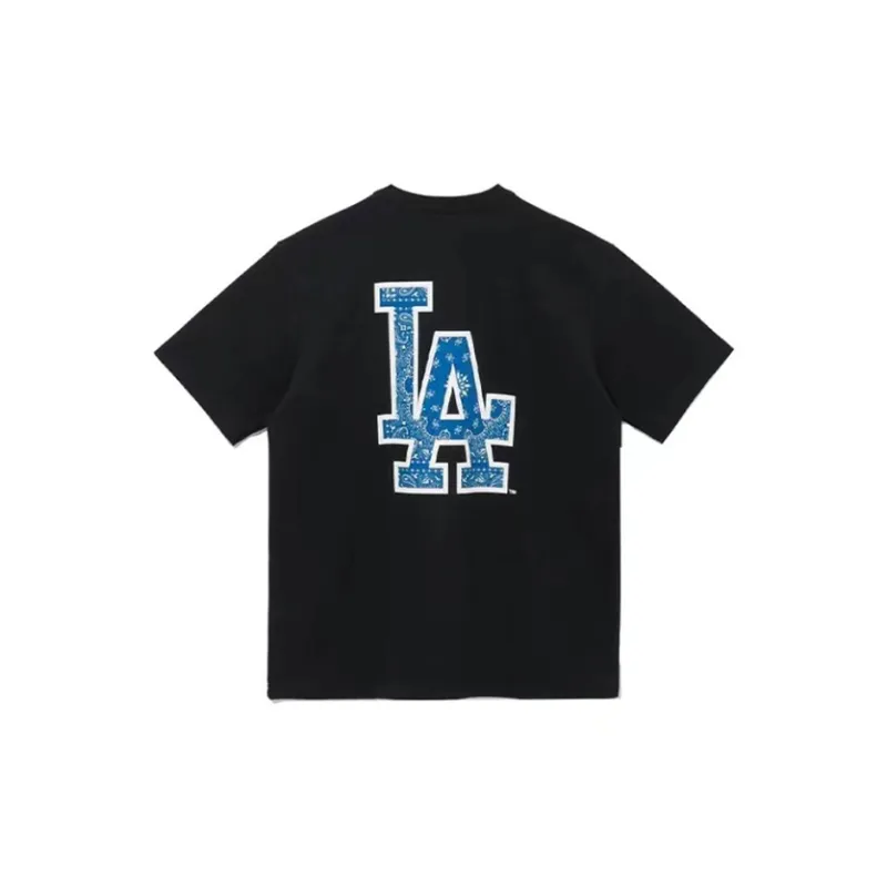 MLB NEW ERA Los Angeles Dodgers T Shirt Unisex Black-1