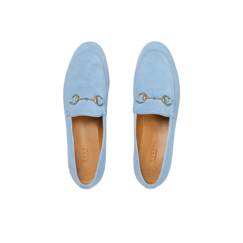GUCCI Jordaan Loafers Women's Blue-3