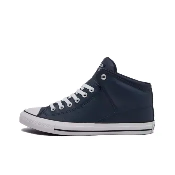 Converse CHUCK TAYLOR Anti Slip Wear Resistant Mid Top Skateboard Shoes Men's Dark Blue