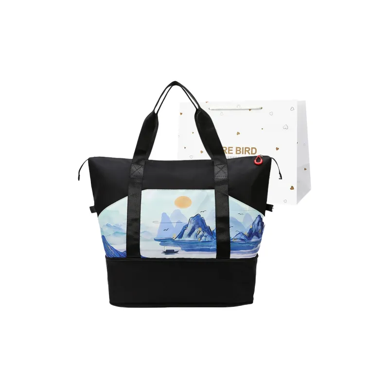 CORE BIRD Oxford Tote One Shoulder Handbag Regular Women's Black-8