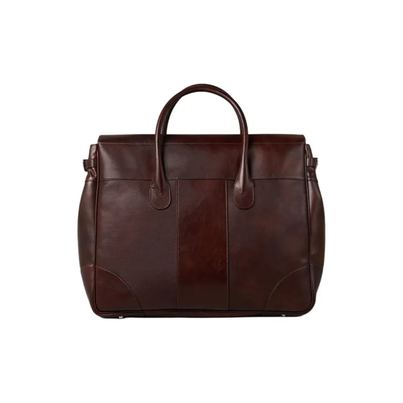 Brunello Cucinelli Calfskin Handbags Travel Bags Men's Dark Purple Red-1