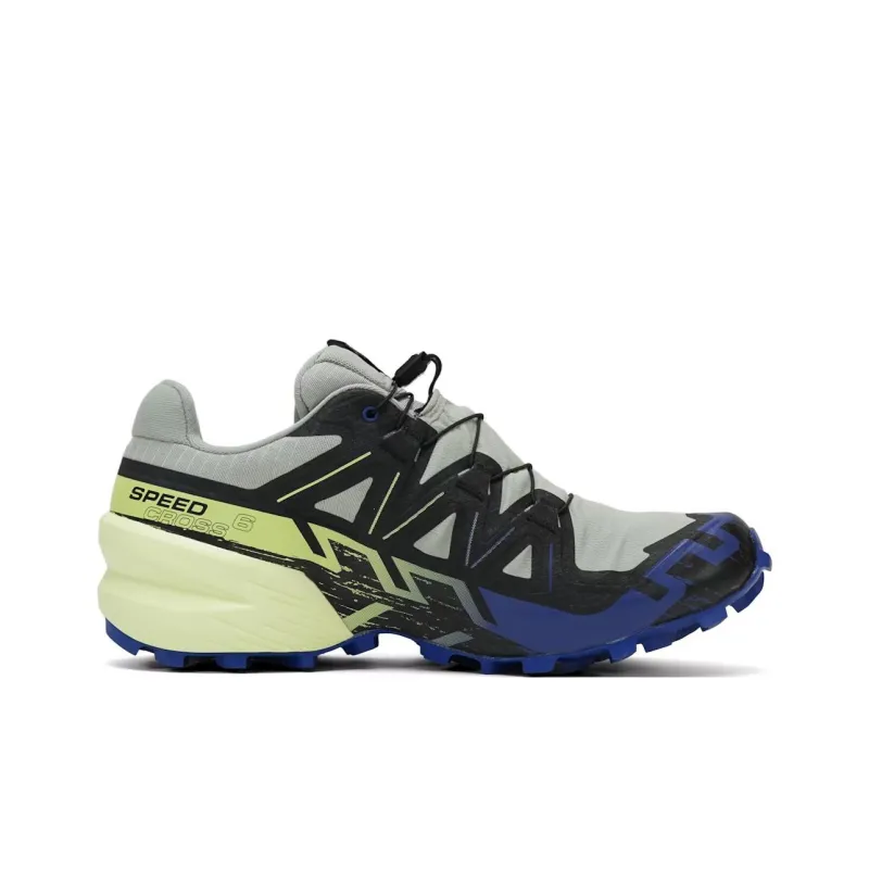 SALOMON Speedcross 6 Anti Slip Wear Resistant Low Top Trail Running Shoes Men's Gray-1