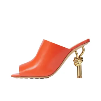 Bottega Veneta Knot Detailed Open Toe Mules Women's