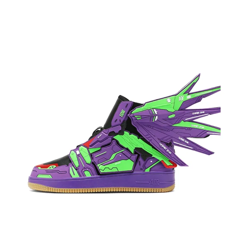 Kuding Anti-Slip Wear-Resistant High-Top Skateboard Shoes Unisex-9
