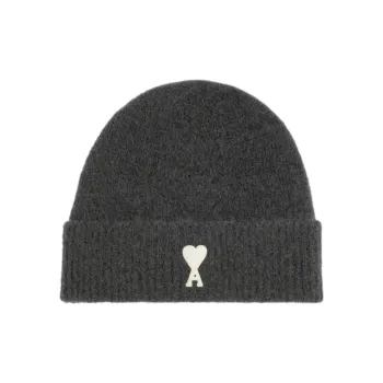 AMIPARIS Paris Ami De Coeur Logo-Patch Knitted Beanie