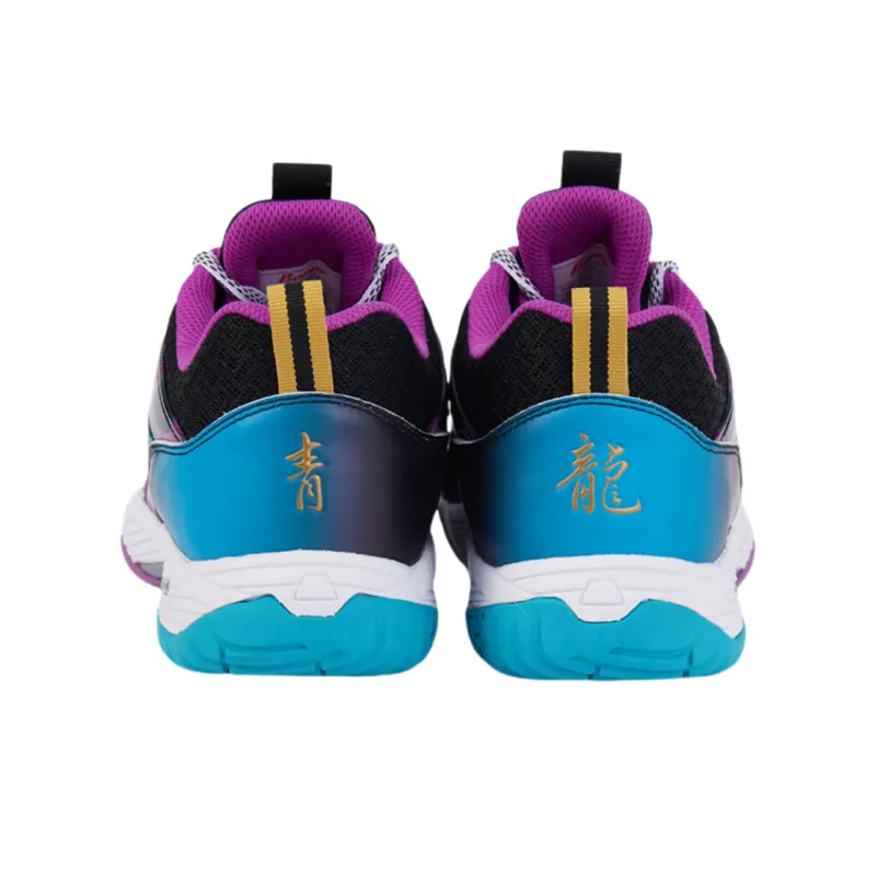 BONNY Master BM Series Cushioning Anti Slip And Wear Resistant Low Top Badminton Shoes Unisex Black Blue-1