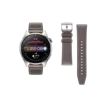 FZRT Huawei Compatibility Watch Band Official Same Style Leather 22mm Strap Genuine Leather Material