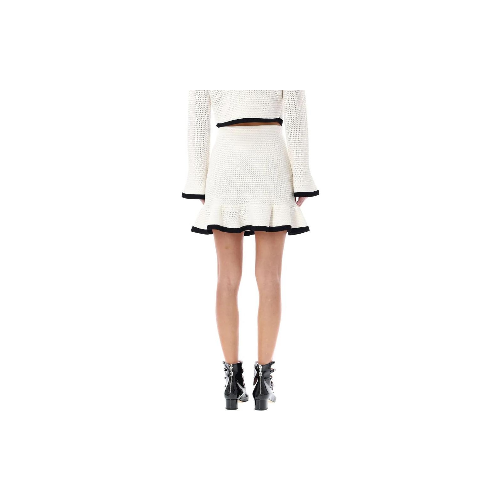 ミニスカート SELF PORTRAIT CROCHET MINI SKIRT Self-portrait Crochet Mini Skirt - POIZON