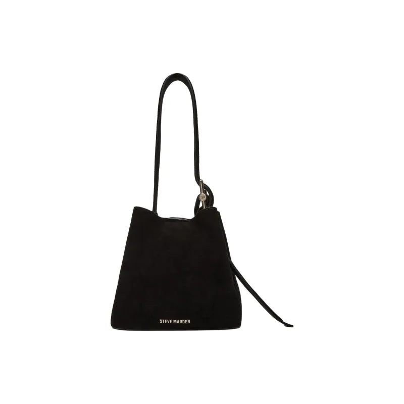 STEVE MADDEN Suede Shoulder Bag Women's Black-0