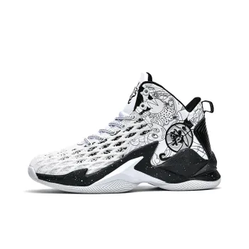 GQWE Cushioned Slip Resistant Lightweight Mid Top Basketball Shoes Unisex