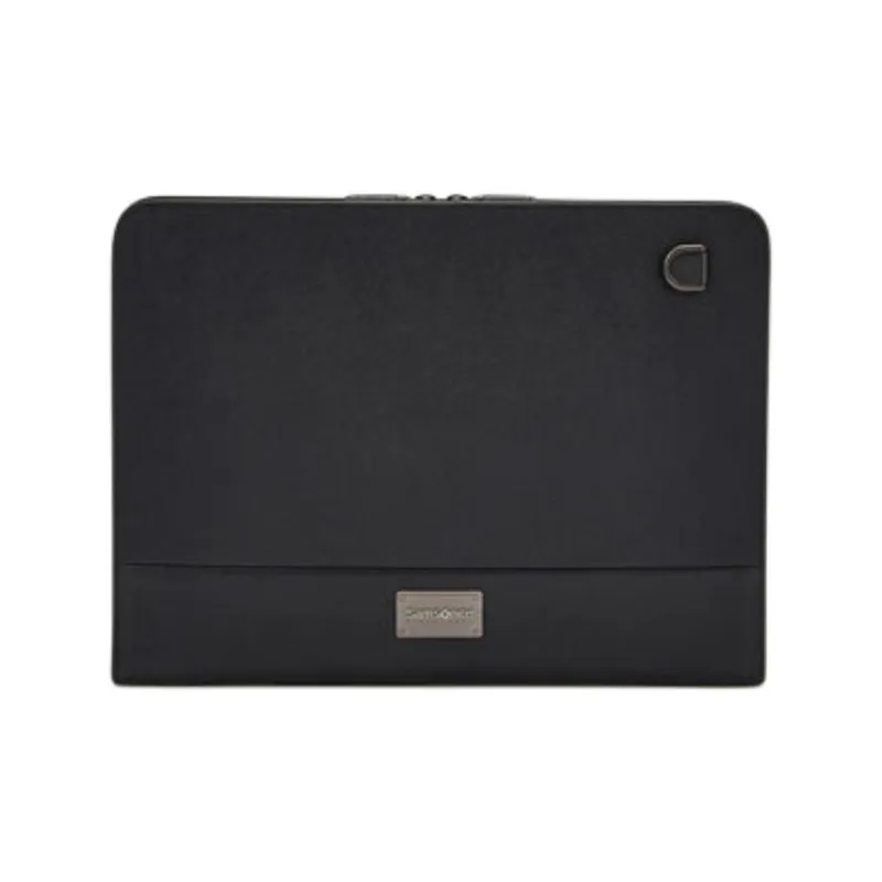 SAMSONITE Leather Clutch Unisex Black-4