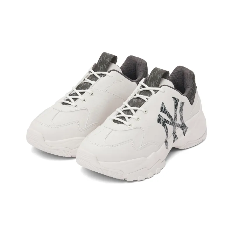MLB Big Ball Chunky Chunky Sneakers Unisex Low Top White-2