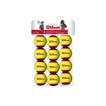 Wilson Starter Tennis Balls Felt Training Ball Court Yellow Red