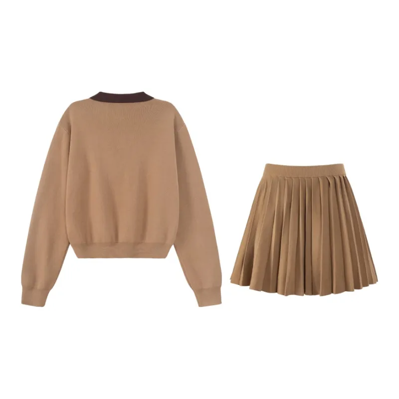 UNIFREE Skirt Set Women's Brown-1