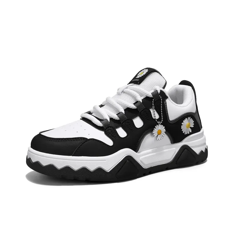Little Daisy Small Daisy Height Increasing Wear-Resistant Breathable Slip-Resistant Low-Top Skateboard Shoes Men's-16
