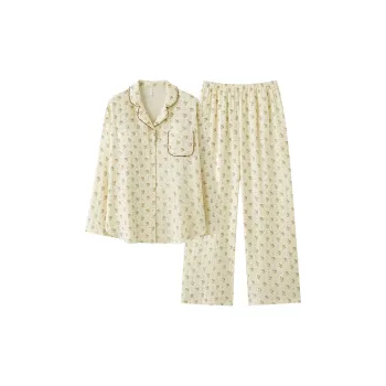 Dream Heart Pajama Set Women's Apricot