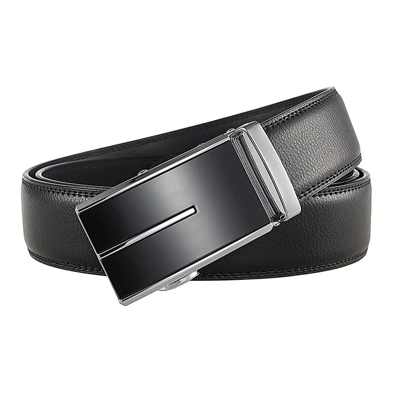 Yalu Preferred Cow Split Leather Belts Men's Width 3.5CM-1