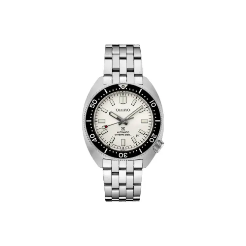 SEIKO Automatic/Manual Mechanical Movement Stainless Steel Strap Watch Men's Watches White Dial