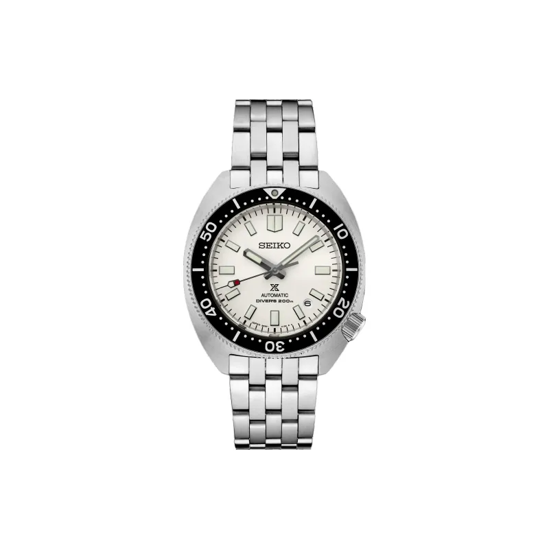 SEIKO Automatic/Manual Mechanical Movement Stainless Steel Strap Watch Men's Watches White Dial-0
