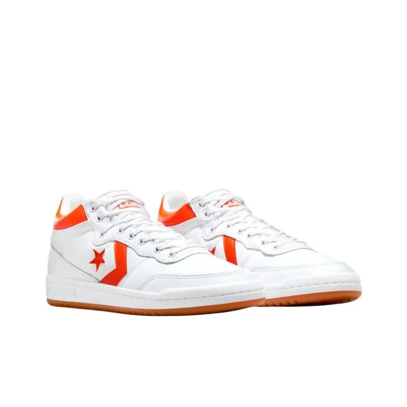 Converse Fastbreak Pro Leather Mid 'White Orange Gum'-2