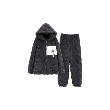 The Story Of The Flower Season Pajama Set Men's Black