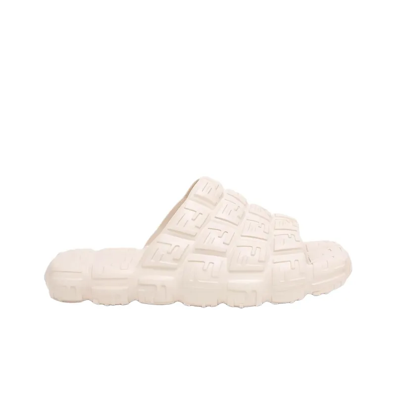 FENDI Cloud Rubber Sole Slide Slippers Men's Ecru-1