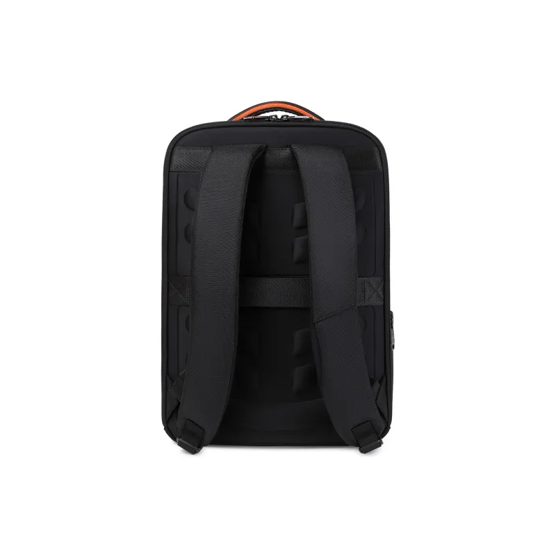 QRST Composite Fabric With Microfiber Laptop Bag Backpack Unisex Black-2
