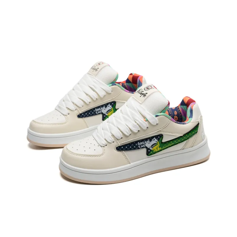 ALI THE FOX Balanced, Lightweight, And Breathable Low Top Skateboard Shoes Unisex Beige-2