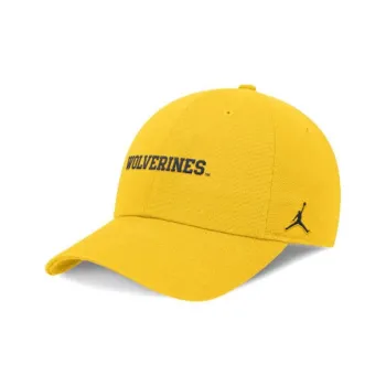 JORDAN Michigan Wolverines On Field Club Men's JORDAN Dri FIT College Adjustable Hat