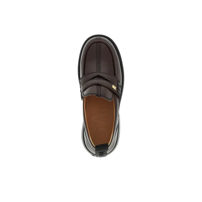 GANNI Loafers Women's Brown-3