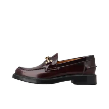 TOD'S Logo Plaque Slip On Loafers Women's