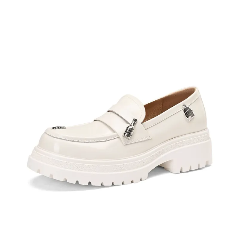 BOSSSUNWEN Loafers Women's Black, Ecru-10