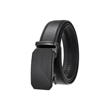 Yalu Preferred Cowhide Alloy Leather Belts Men's Width 3.5CM