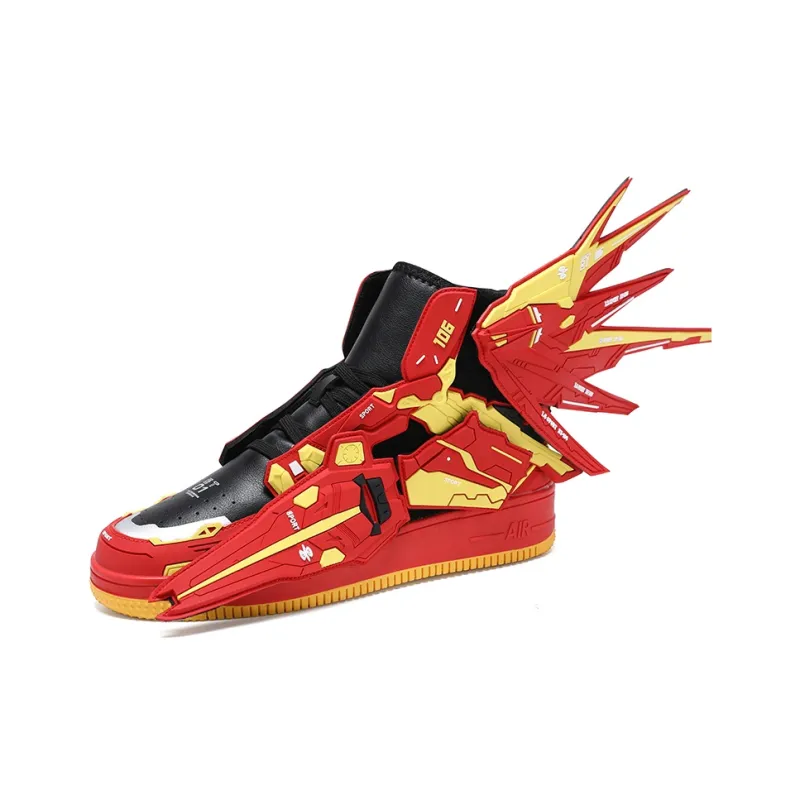 Kuding Anti-Slip Wear-Resistant High-Top Skateboard Shoes Unisex-19