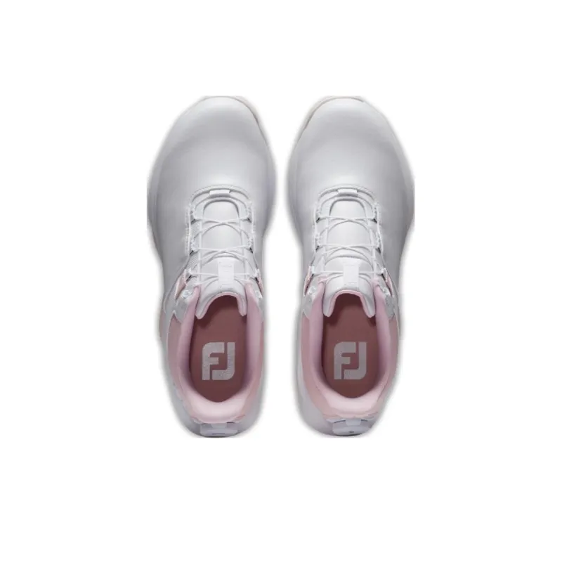 FOOTJOY Anti-Slip Wear-Resistant Low-Top Golf Shoes Women's White Pink-3
