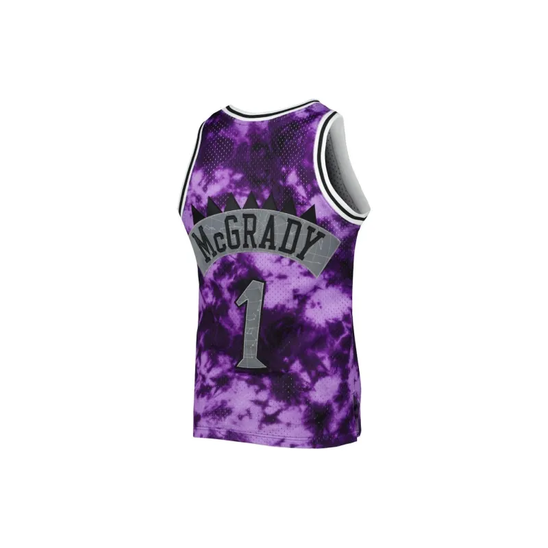 NBA x Mitchell & Ness Toronto Raptors Tracy McGrady Basketball Jerseys 1998/99 Galaxy Fan Edition Men's Purple-1