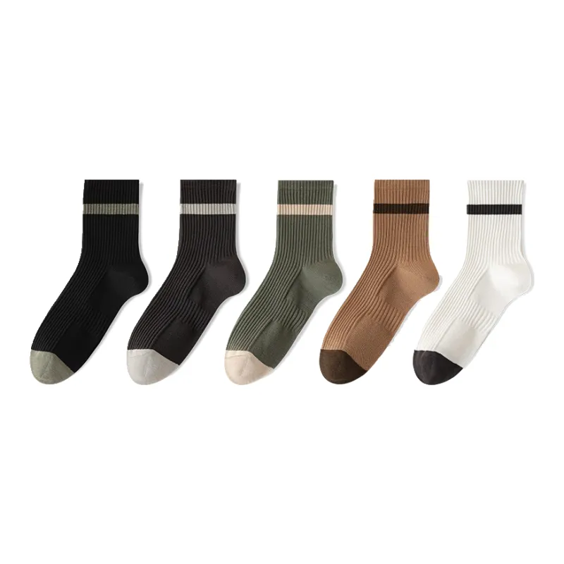 Lan Miao Mid Calf Socks Men's 5 Pack-0