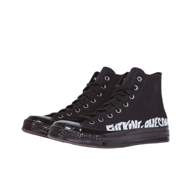 Fucking Awesome x Converse Chuck 70 Anti Slip Wear Resistant High Top Canvas Shoes Unisex Black-1