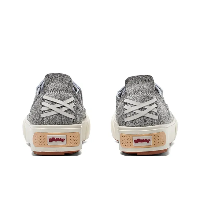 BBIMP Anti Slip And Wear Resistant Height Increasing Low Top Canvas Shoes Unisex Gray-3