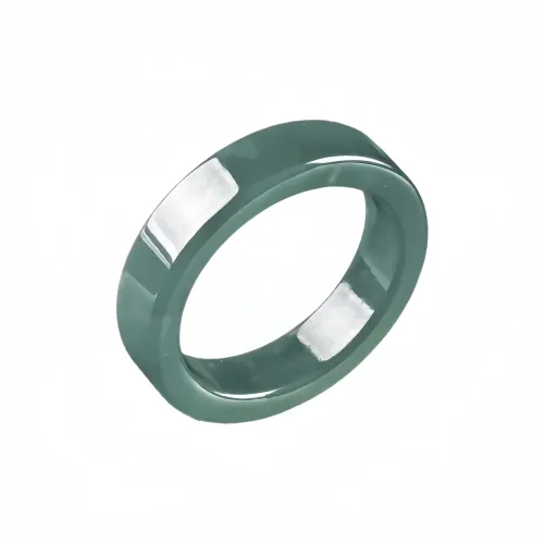MY WORLD BEGINS AND ENDS WITH YOU Glutinous Jade Jadeite Rings Unisex