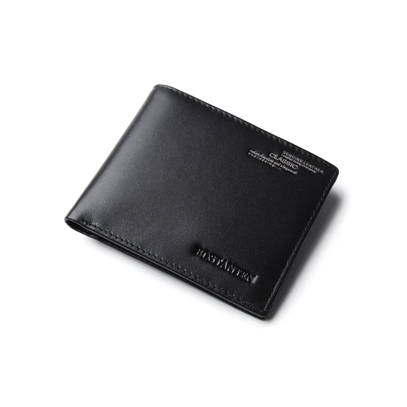 BOSTANTEN Top Grain Cow Leather Black Coffee Men's-2