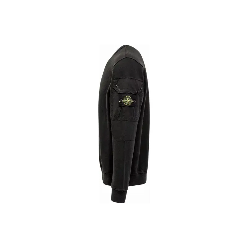 STONE ISLAND Logo Patch Crewneck Sweatshirt-2