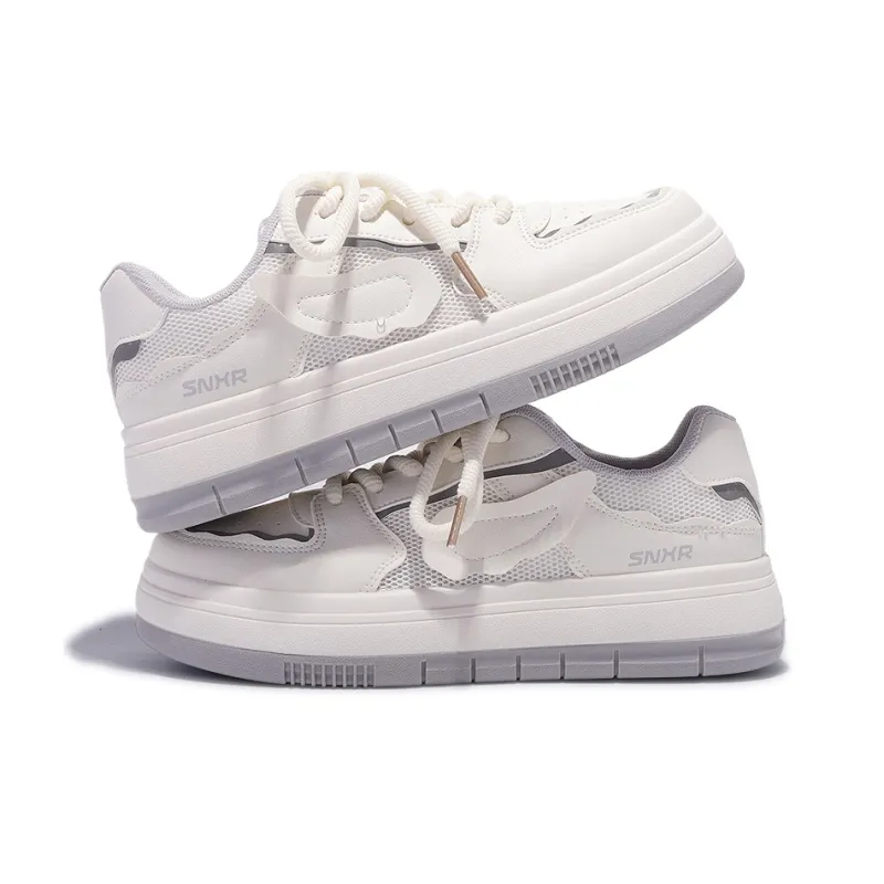 SNXR Anti-Slip Wear-Resistant Waterproof And Breathable Low-Top Chunky Sneakers Women's Beige-83