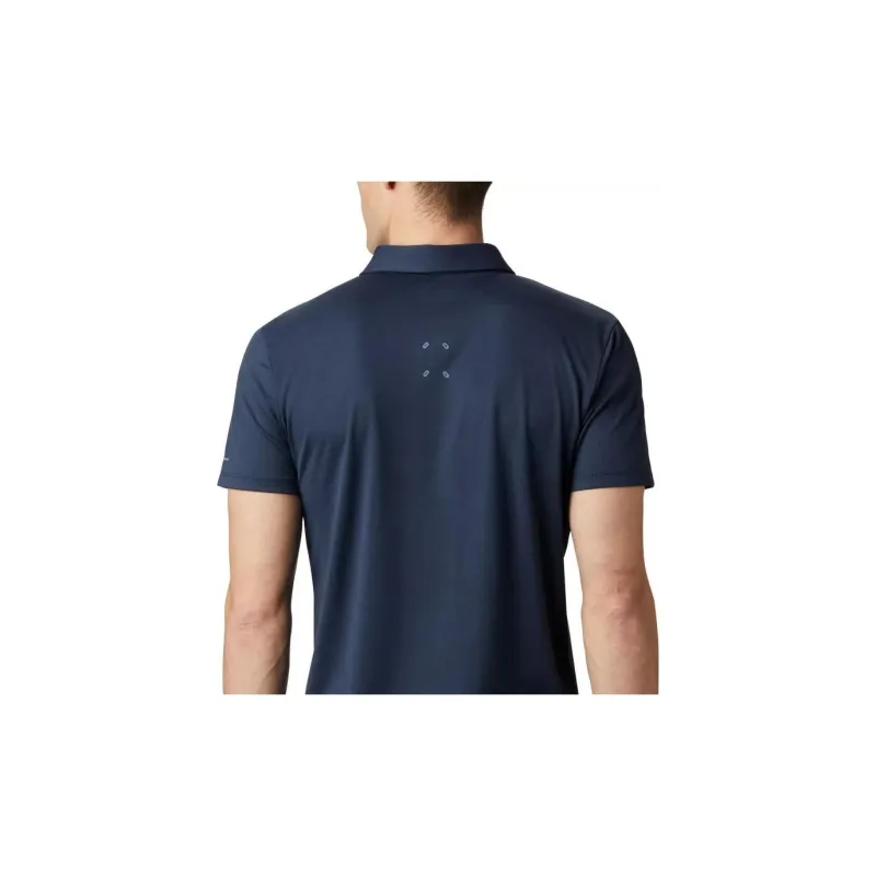 Columbia Hike Polo Shirts Men Marine Blue-4