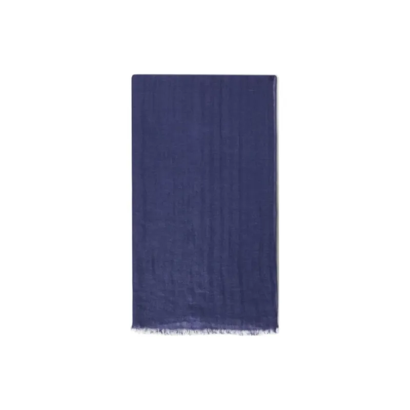 Loro Piana Mulberry Silk Shawls Women's Dark Blue-0