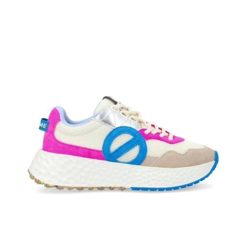 NO NAME Anti-Slip Wear-Resistant Low-Top Casual Shoes Women's White Pink Blue-1