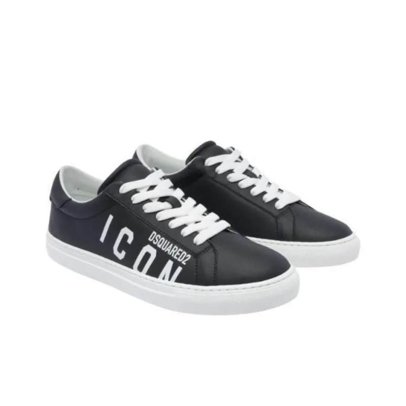 DSQUARED 2 Icon Logo Printed Boxer Sneakers-2