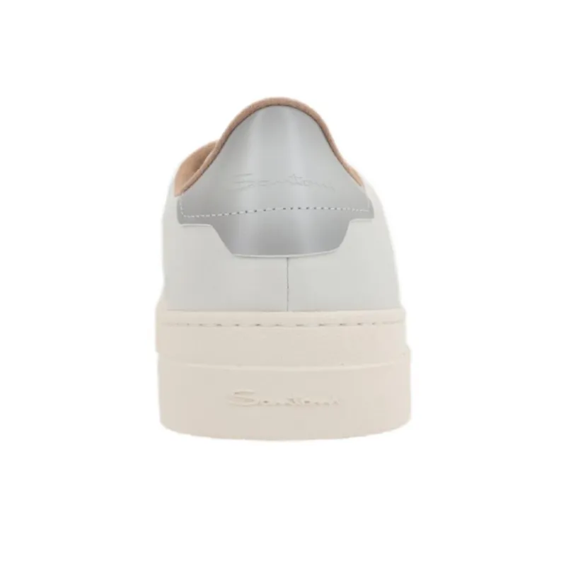 Santoni Round Toe Lace Up Sneakers-3