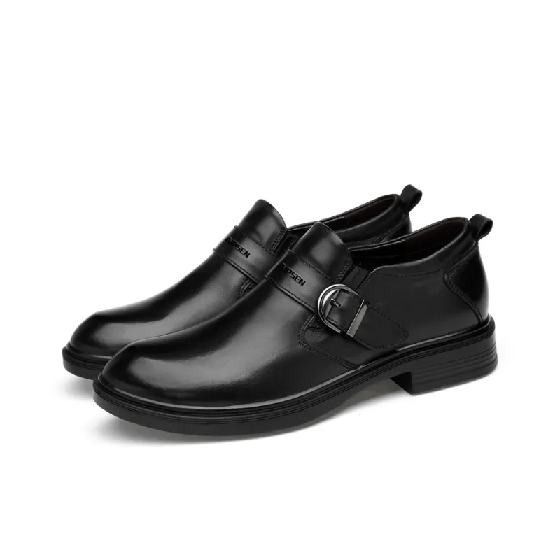 AIPSEN Loafers Men's Black Smooth Finish-2